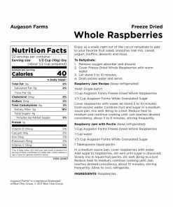 Augason Farms Freeze Dried Whole Raspberries Food & Food Storage 16 Augason Farms Freeze Dried Whole Raspberries Food & Food Storage