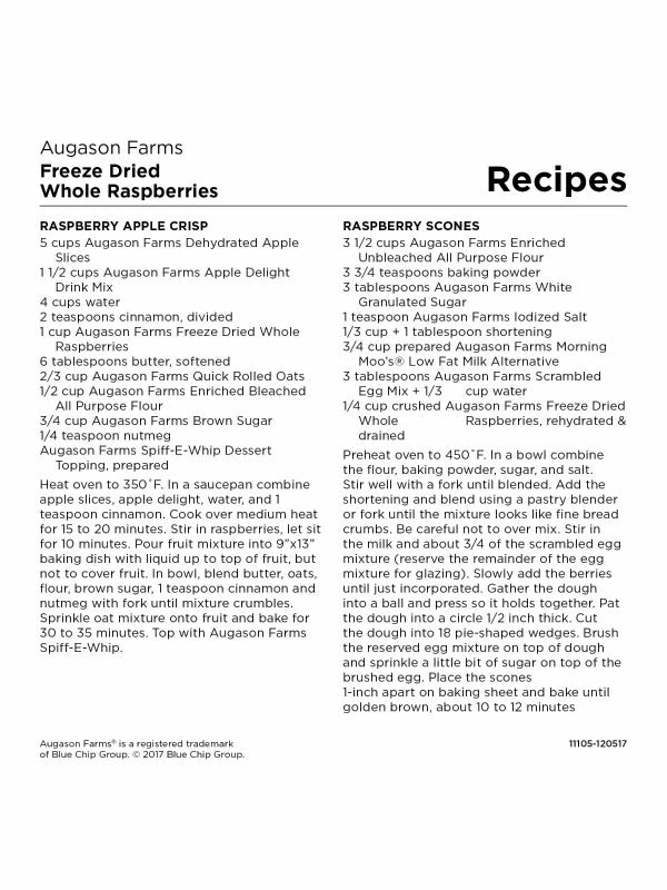Augason Farms Freeze Dried Whole Raspberries Food & Food Storage 9 Augason Farms Freeze Dried Whole Raspberries Food & Food Storage