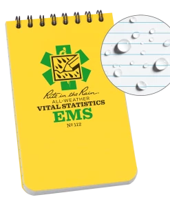 Rite In The Rain Weatherproof EMS Notebook, 3 In. X 5 In. Waterproof Notebooks