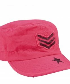Rothco Women's Vintage Stripes & Stars Adjustable Fatigue Cap - Pink