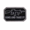 Rothco Come And Take It Morale Patch Black