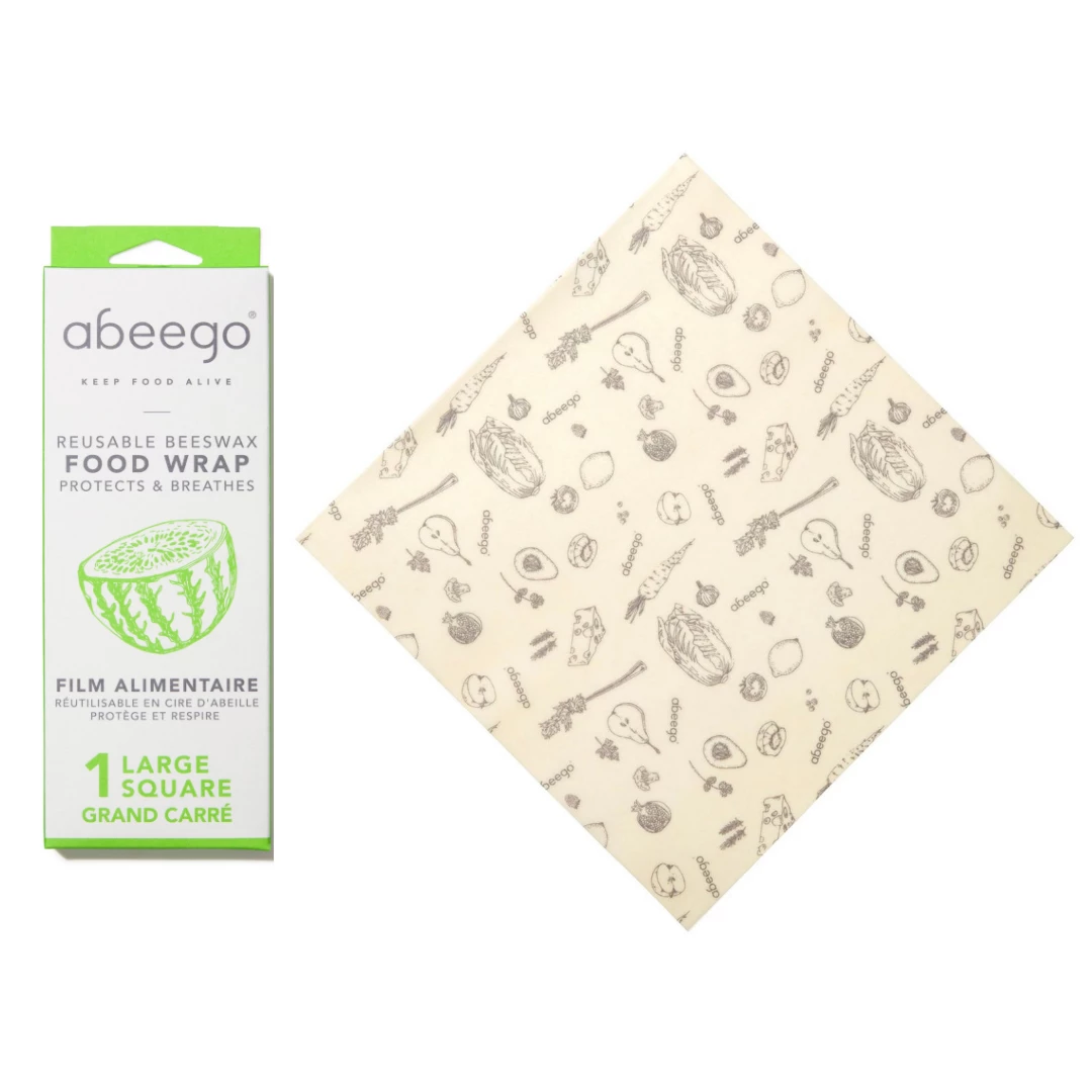Abeego Reusable Beeswax Food Wraps - Square Food & Food Storage 9 Abeego Reusable Beeswax Food Wraps - Square Food & Food Storage