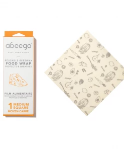 Abeego Reusable Beeswax Food Wraps - Square Food & Food Storage 16 Abeego Reusable Beeswax Food Wraps - Square Food & Food Storage