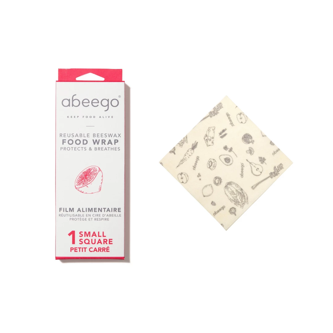 Abeego Reusable Beeswax Food Wraps - Square Food & Food Storage 1 Abeego Reusable Beeswax Food Wraps - Square Food & Food Storage