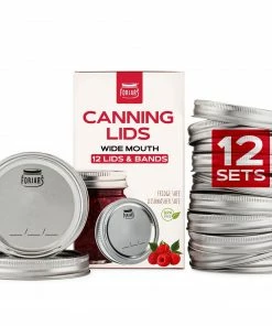 ForJars Canning Lids & Bands 12 Sets