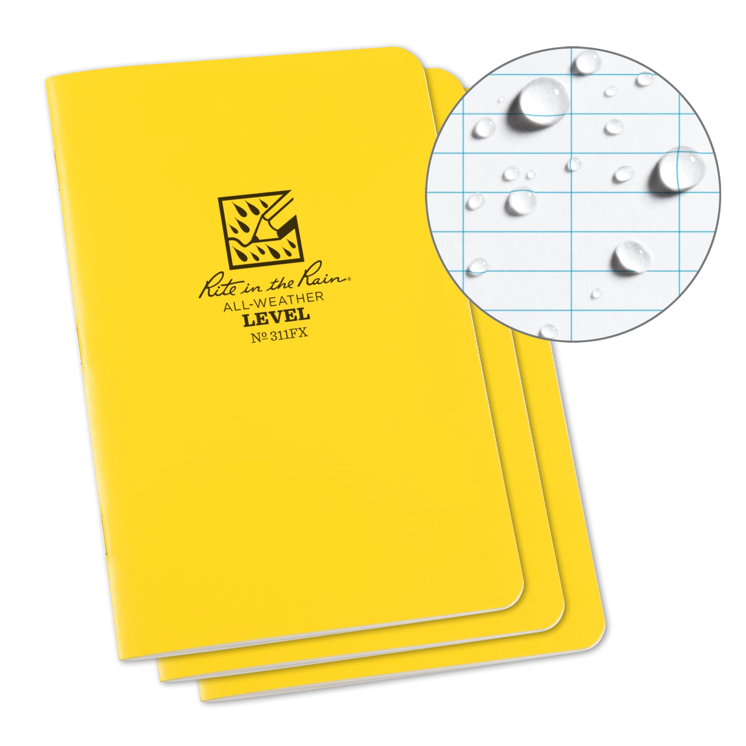 Rite In The Rain Weatherproof Stapled Pattern Notebook, 4.625 In. X 7 In. - 3 Pack Books, Binders & Notepads 5 Rite In The Rain Weatherproof Stapled Pattern Notebook, 4.625 In. X 7 In. - 3 Pack Books, Binders & Notepads