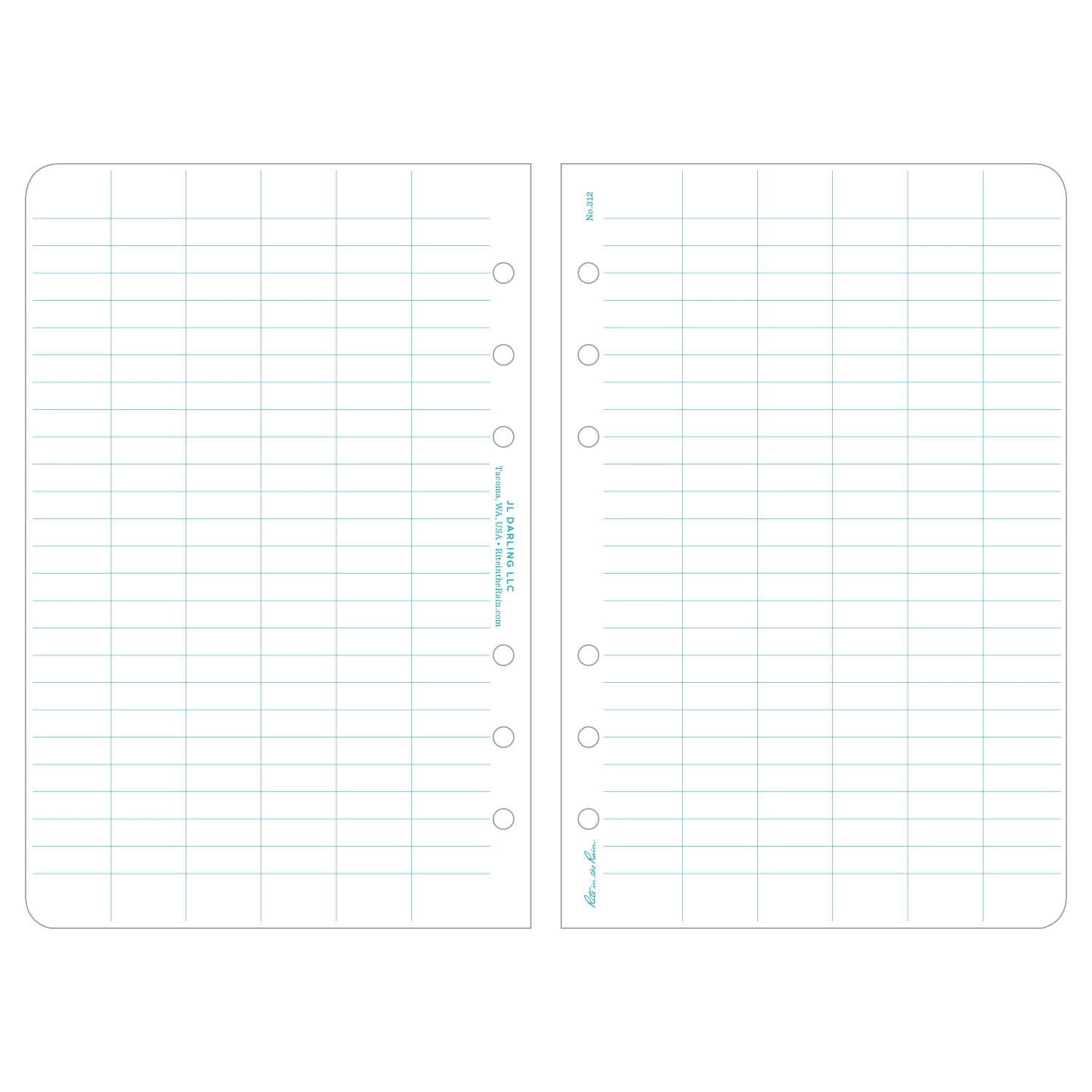 Waterproof Notebooks Rite In The Rain Weatherproof Loose Leaf Paper 4.625 In. X 7 In. 100 Pattern Sheets - 32# 4 Waterproof Notebooks Rite In The Rain Weatherproof Loose Leaf Paper 4.625 In. X 7 In. 100 Pattern Sheets - 32#