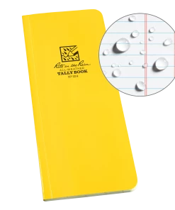 Rite In The Rain Weatherproof Soft Cover Tally Notebook, 3.5 In. X 8 In. Waterproof Notebooks