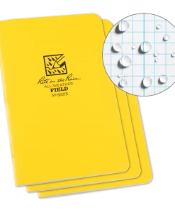 Rite In The Rain Weatherproof Stapled Pattern Notebook, 4.625 In. X 7 In. - 3 Pack Books, Binders & Notepads