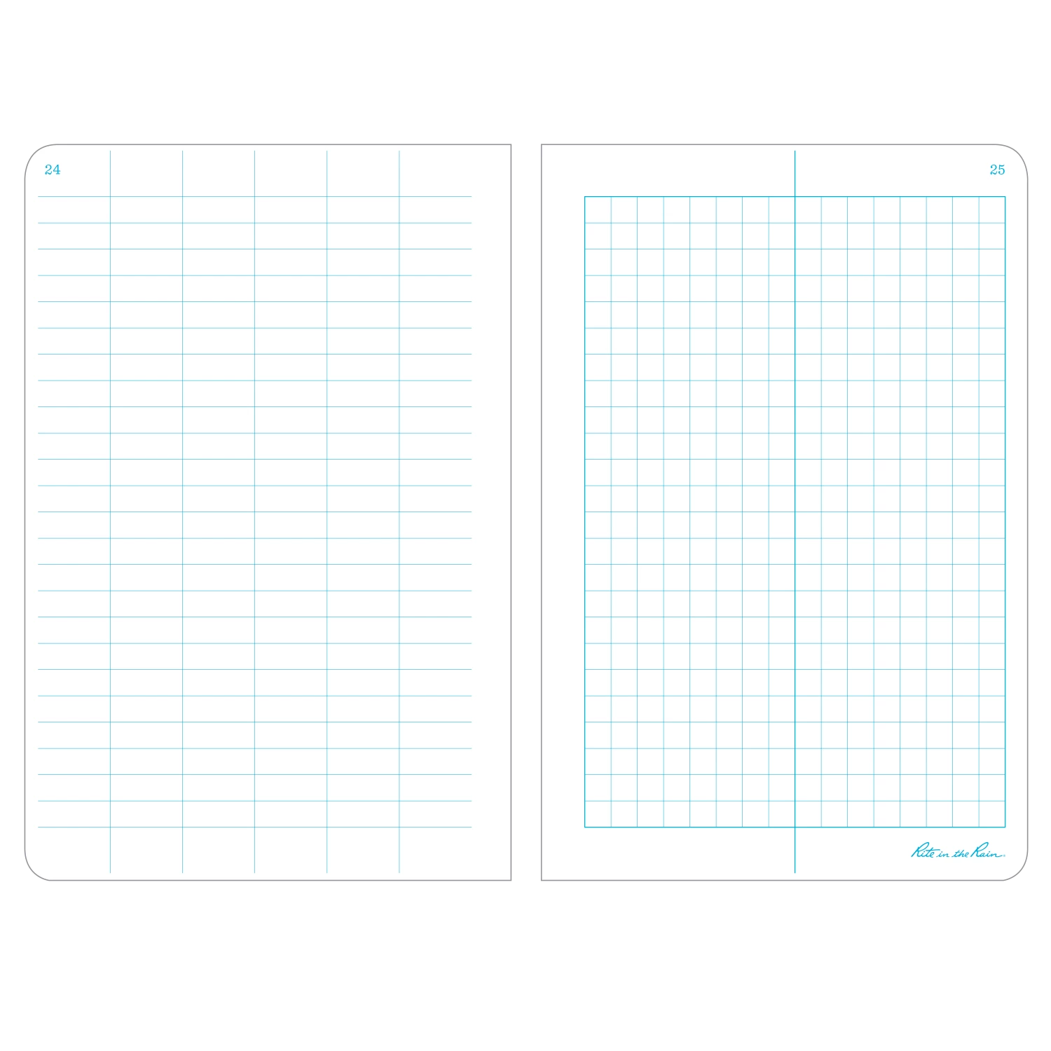 Rite In The Rain Weatherproof Stapled Pattern Notebook, 4.625 In. X 7 In. - 3 Pack Books, Binders & Notepads 2 Rite In The Rain Weatherproof Stapled Pattern Notebook, 4.625 In. X 7 In. - 3 Pack Books, Binders & Notepads