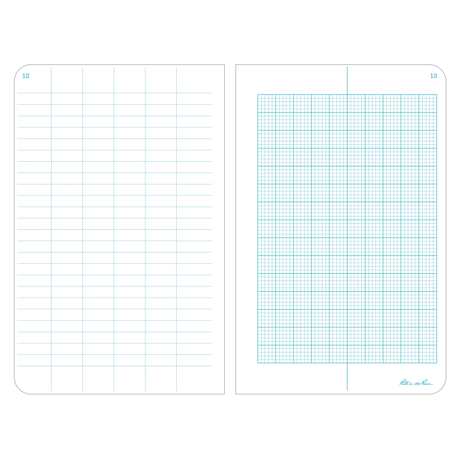 Waterproof Notebooks Rite In The Rain Weatherproof Hard Cover Notebook, 4.75 In. X 7.5 In. Metric Field Pattern 2 Waterproof Notebooks Rite In The Rain Weatherproof Hard Cover Notebook, 4.75 In. X 7.5 In. Metric Field Pattern