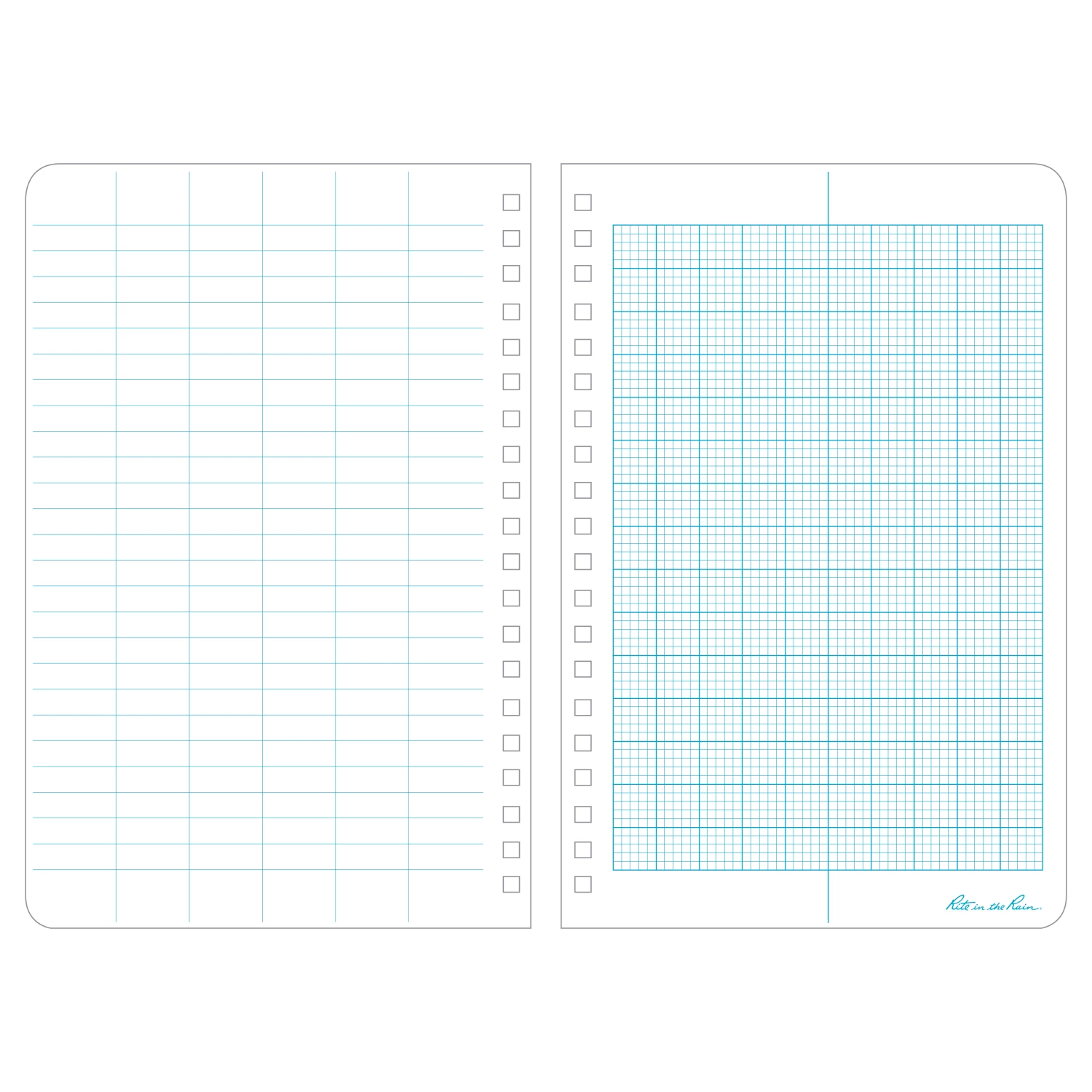 Rite In The Rain Weatherproof Side Spiral Notebook, 4.625 In. X 7 In. 10 Rite In The Rain Weatherproof Side Spiral Notebook, 4.625 In. X 7 In.