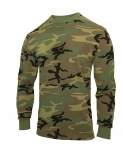 Rothco Long Sleeve Vintage T-Shirt - Woodland Camo