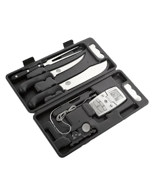 Bradley Accessories Bradley Smoking Tools, 5 Pieces: Butcher Knife, Boning Knife, Fork, Sharpener And Digital Thermometer 2 Bradley Accessories Bradley Smoking Tools, 5 Pieces: Butcher Knife, Boning Knife, Fork, Sharpener And Digital Thermometer