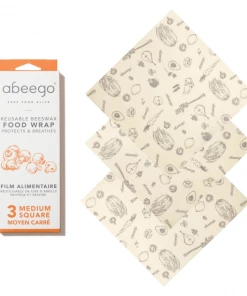 Abeego Reusable Beeswax Food Wraps - Square Food & Food Storage 18 Abeego Reusable Beeswax Food Wraps - Square Food & Food Storage