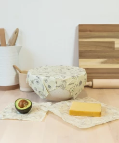 Abeego Reusable Beeswax Food Wraps - Variety Square Pack