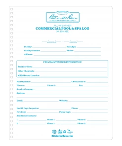 Waterproof Notebooks Rite In The Rain Weatherproof Side Spiral Notebook, 8.5 In. X 11 In. Commercial Pool & Spa Maintenance Log 9 Waterproof Notebooks Rite In The Rain Weatherproof Side Spiral Notebook, 8.5 In. X 11 In. Commercial Pool & Spa Maintenance Log