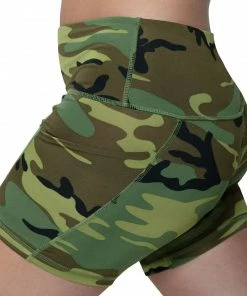 Rothco Women's Camo Workout Performance Legging Shorts - Woodland Camo 7 Rothco Women's Camo Workout Performance Legging Shorts - Woodland Camo