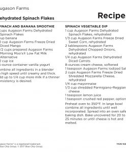 Augason Farms Dehydrated Spinach Flakes