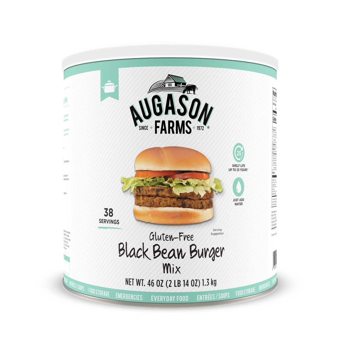 Food & Food Storage Augason Farms Black Bean Burger 1 Food & Food Storage Augason Farms Black Bean Burger