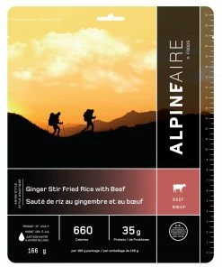 Backpacking Meals AlpineAire Ginger Stir Fried Rice With Beef