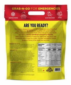 AUGASON FARMS 72-Hour 1-Person BE READY Emergency Meals (26 Servings)