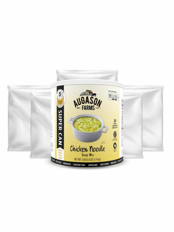 Food & Food Storage Augason Farms Chicken Noodle Soup Super Can 4 Food & Food Storage Augason Farms Chicken Noodle Soup Super Can