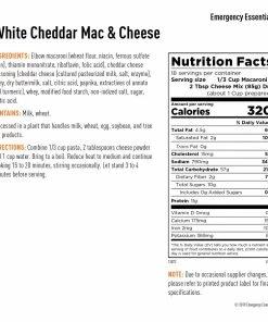 Emergency Essentials White Cheddar Mac & Cheese #10 Can Food & Food Storage