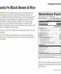 Food & Food Storage Emergency Essentials Santa Fe Black Beans & Rice