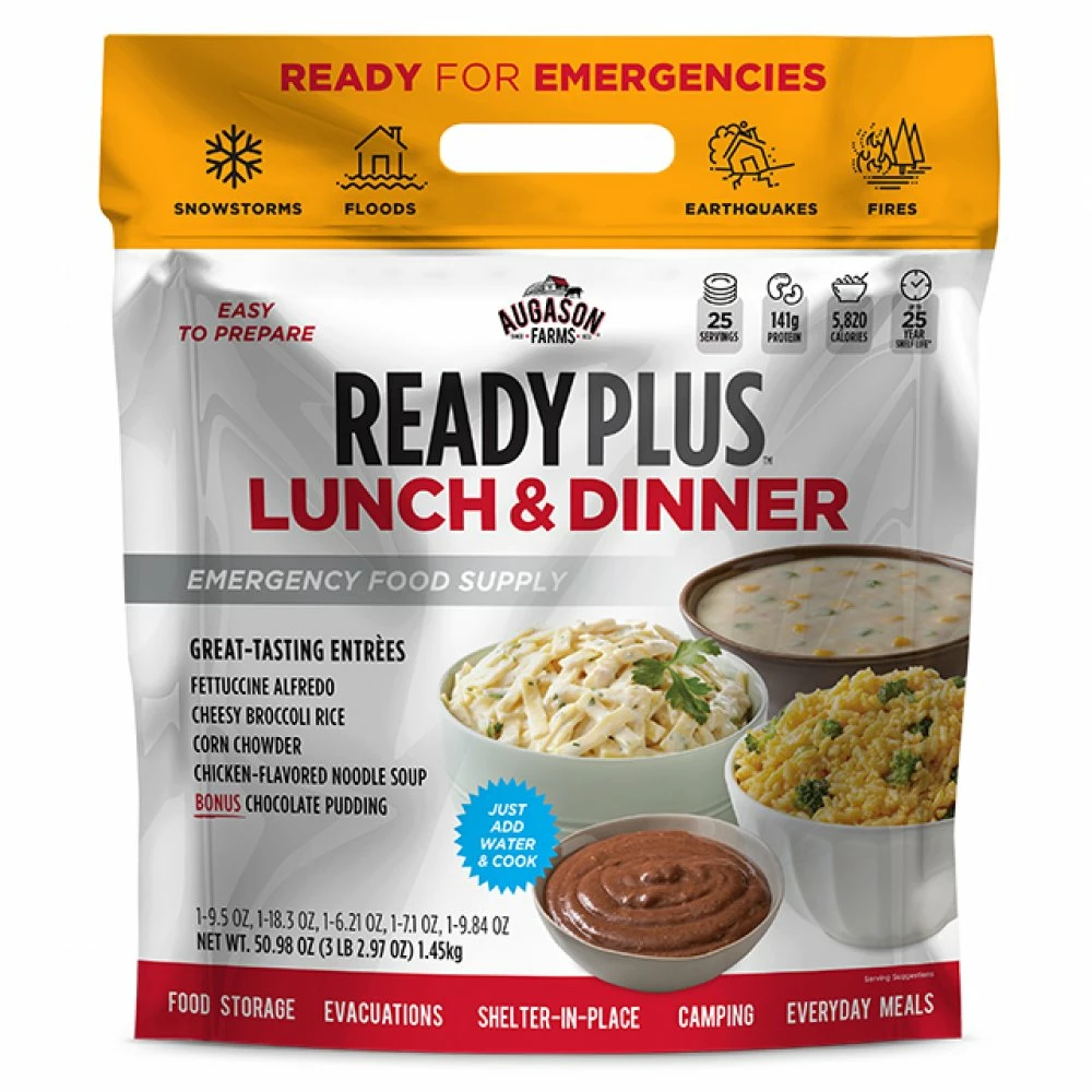 AUGASON FARMS READY PLUS Lunch & Dinner Emergency Food Supply 1 AUGASON FARMS READY PLUS Lunch & Dinner Emergency Food Supply