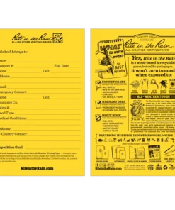 Rite In The Rain Weatherproof Stapled Notebook 4.625 In. X 7 In. - Expedition Journal Waterproof Notebooks