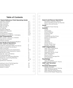 Rite In The Rain Weatherproof Side Spiral Notebook, 4.625 In. X 7 In. CERT Field Operator's Guide FOG Waterproof Notebooks 9 Rite In The Rain Weatherproof Side Spiral Notebook, 4.625 In. X 7 In. CERT Field Operator's Guide FOG Waterproof Notebooks