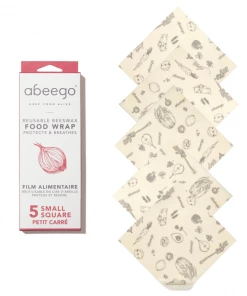 Abeego Reusable Beeswax Food Wraps - Square Food & Food Storage 14 Abeego Reusable Beeswax Food Wraps - Square Food & Food Storage