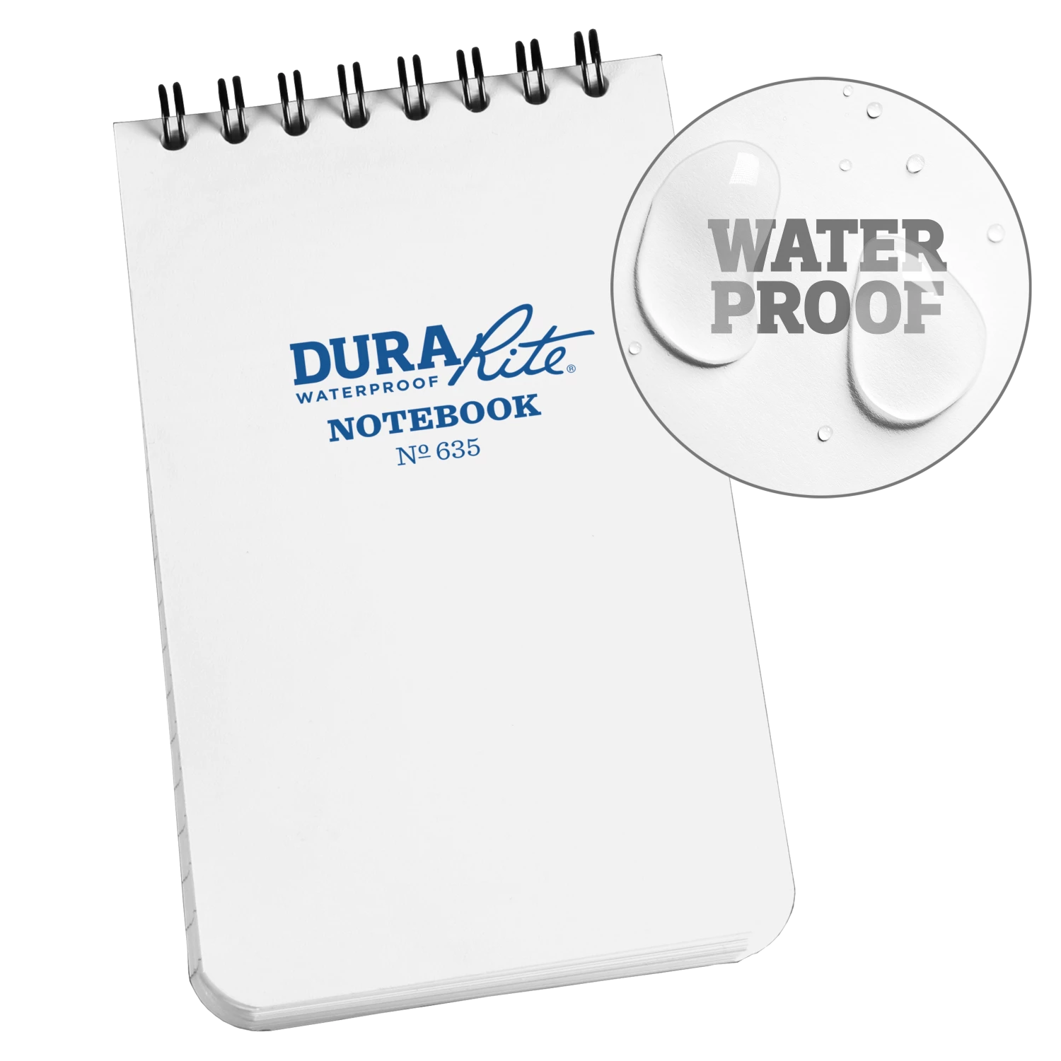Rite In The Rain Waterproof (DURARITE) Top Spiral Notebook, 3" X 5" Waterproof Notebooks 1 Rite In The Rain Waterproof (DURARITE) Top Spiral Notebook, 3" X 5" Waterproof Notebooks