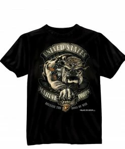 Rothco Black Ink U.S.M.C. Bulldog T-Shirt
