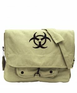 Rothco Vintage Canvas Paratrooper Bag W/Bio-Hazard Symbol