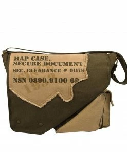 Rothco Vintage Canvas Two-Tone Imprinted Map Bag Bags