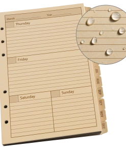 Rite In The Rain Weatherproof Weekly Calendar Set, 5 In. X 7 In.