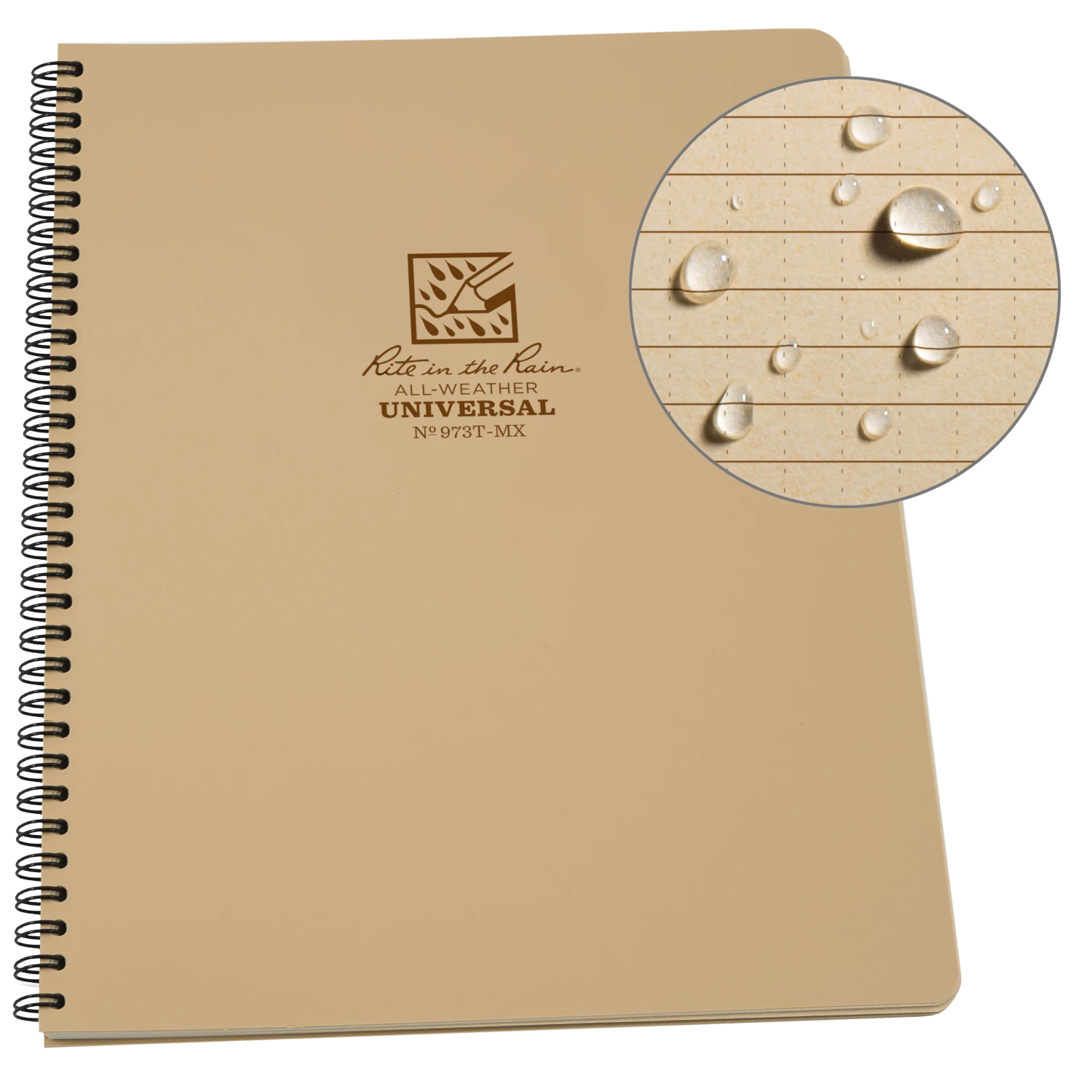 Books, Binders & Notepads Rite In The Rain Weatherproof Side Spiral Notebook, 8.5 In. X 11 In. 3 Books, Binders & Notepads Rite In The Rain Weatherproof Side Spiral Notebook, 8.5 In. X 11 In.