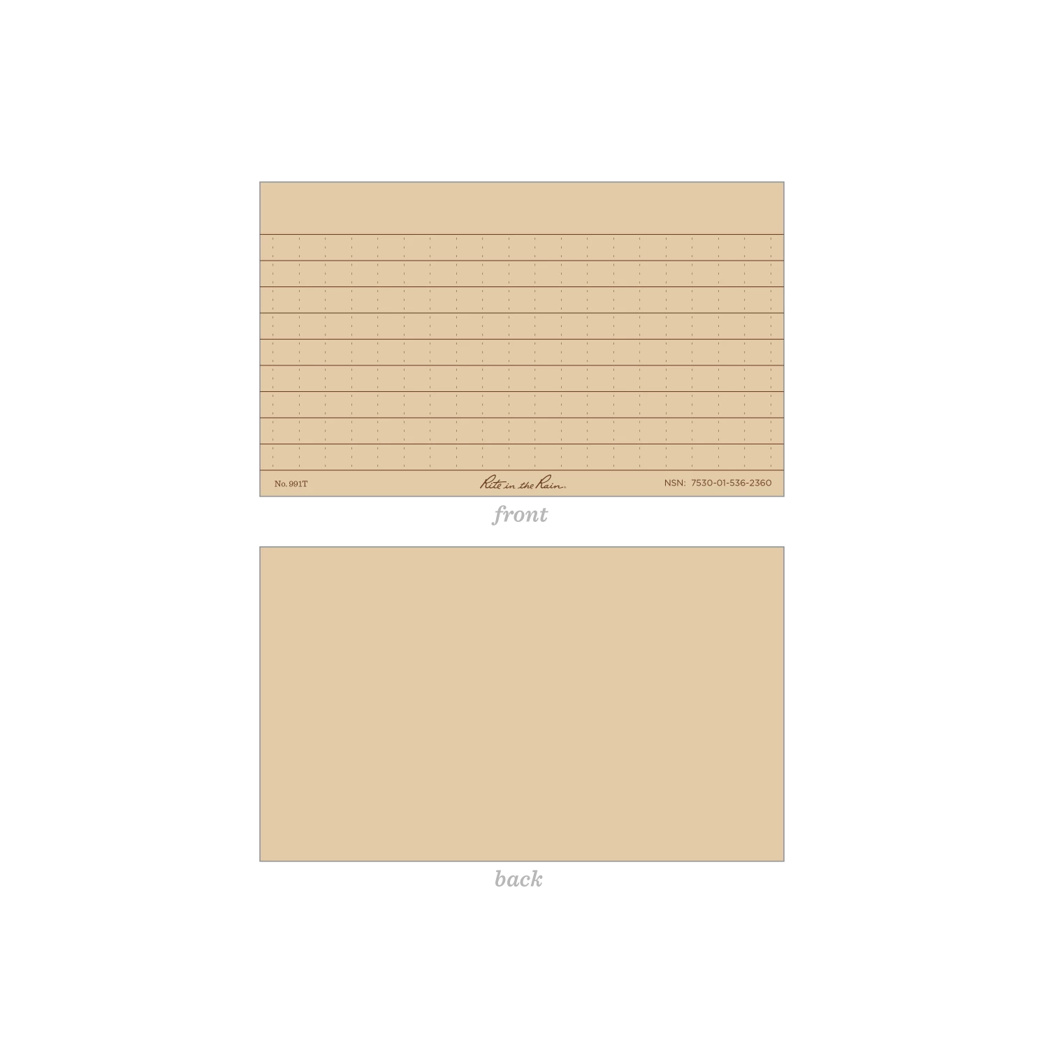 Waterproof Notebooks Rite In The Rain Weatherproof Index Cards, 3" X 5" 7 Waterproof Notebooks Rite In The Rain Weatherproof Index Cards, 3" X 5"