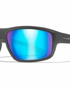 WILEY X CONTEND SUNGLASSES - Polarized Blue Mirror Lens Gear