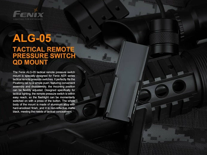 Fenix Lights Fenix ALG-05 Tactical Remote Pressure Switch Mount 5 Fenix Lights Fenix ALG-05 Tactical Remote Pressure Switch Mount