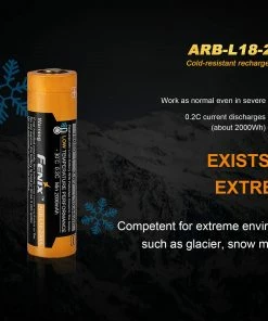 Fenix Lights FENIX ARB-L18 2900L COLD RESISTANT RECHARGEABLE 18650 BATTERY 11 Fenix Lights FENIX ARB-L18 2900L COLD RESISTANT RECHARGEABLE 18650 BATTERY