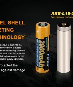 Fenix Lights FENIX ARB-L18 2900L COLD RESISTANT RECHARGEABLE 18650 BATTERY 14 Fenix Lights FENIX ARB-L18 2900L COLD RESISTANT RECHARGEABLE 18650 BATTERY