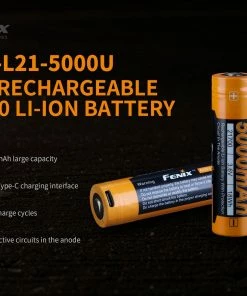Fenix Lights FENIX ARB-L21 5000U 21700 LI-ION RECHARGEABLE BATTERY