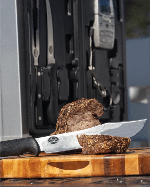 Bradley Accessories Bradley Smoking Tools, 5 Pieces: Butcher Knife, Boning Knife, Fork, Sharpener And Digital Thermometer 7 Bradley Accessories Bradley Smoking Tools, 5 Pieces: Butcher Knife, Boning Knife, Fork, Sharpener And Digital Thermometer