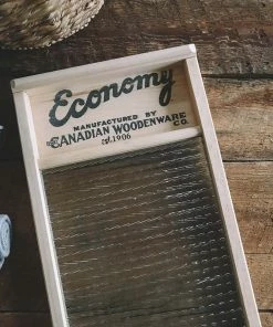 Canadian Woodenware Economy Glass Washboard Home, Farm & Garden