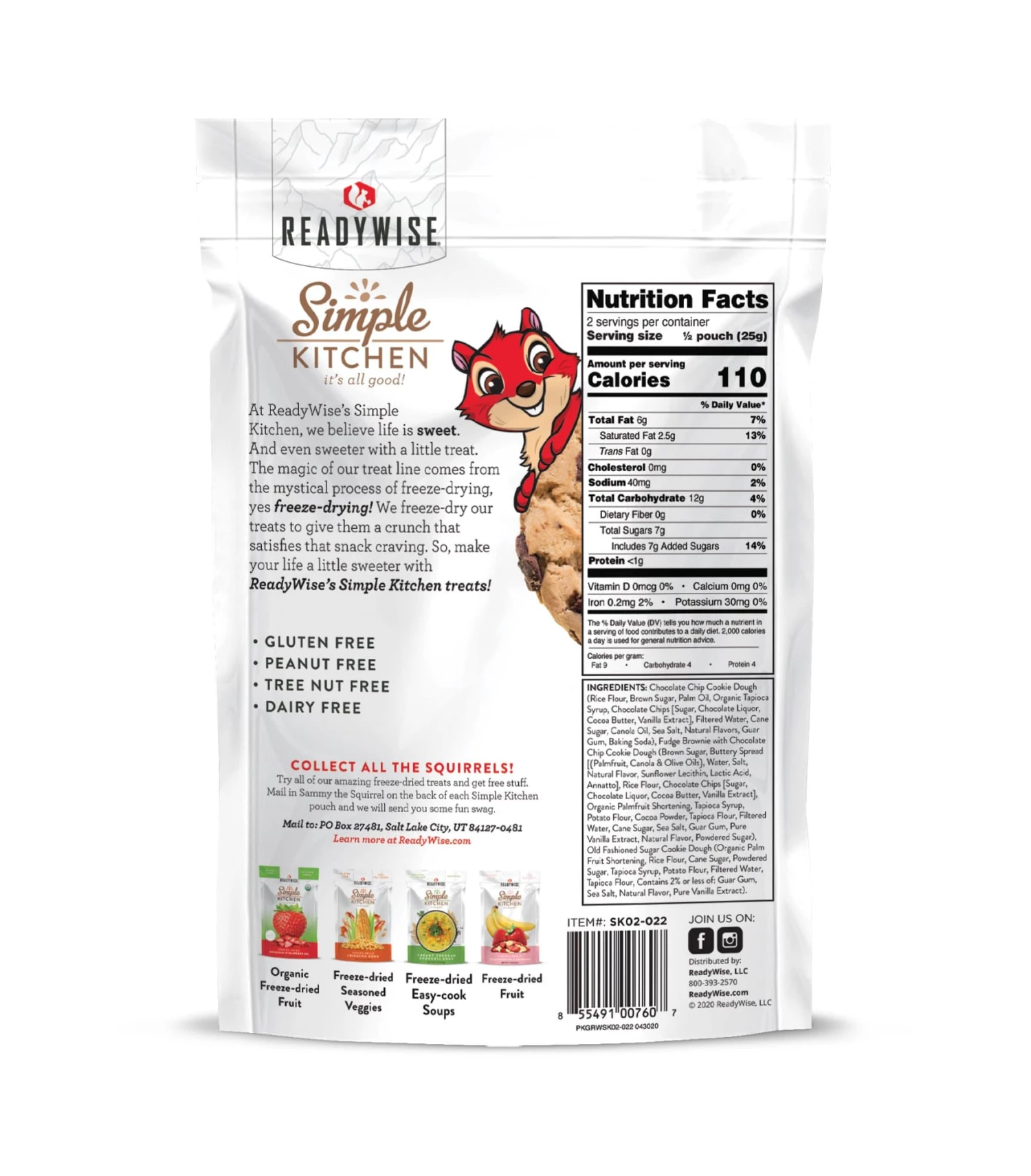 ReadyWise Simple Kitchen Cookie Dough Medley - 6 Pack 2 ReadyWise Simple Kitchen Cookie Dough Medley - 6 Pack