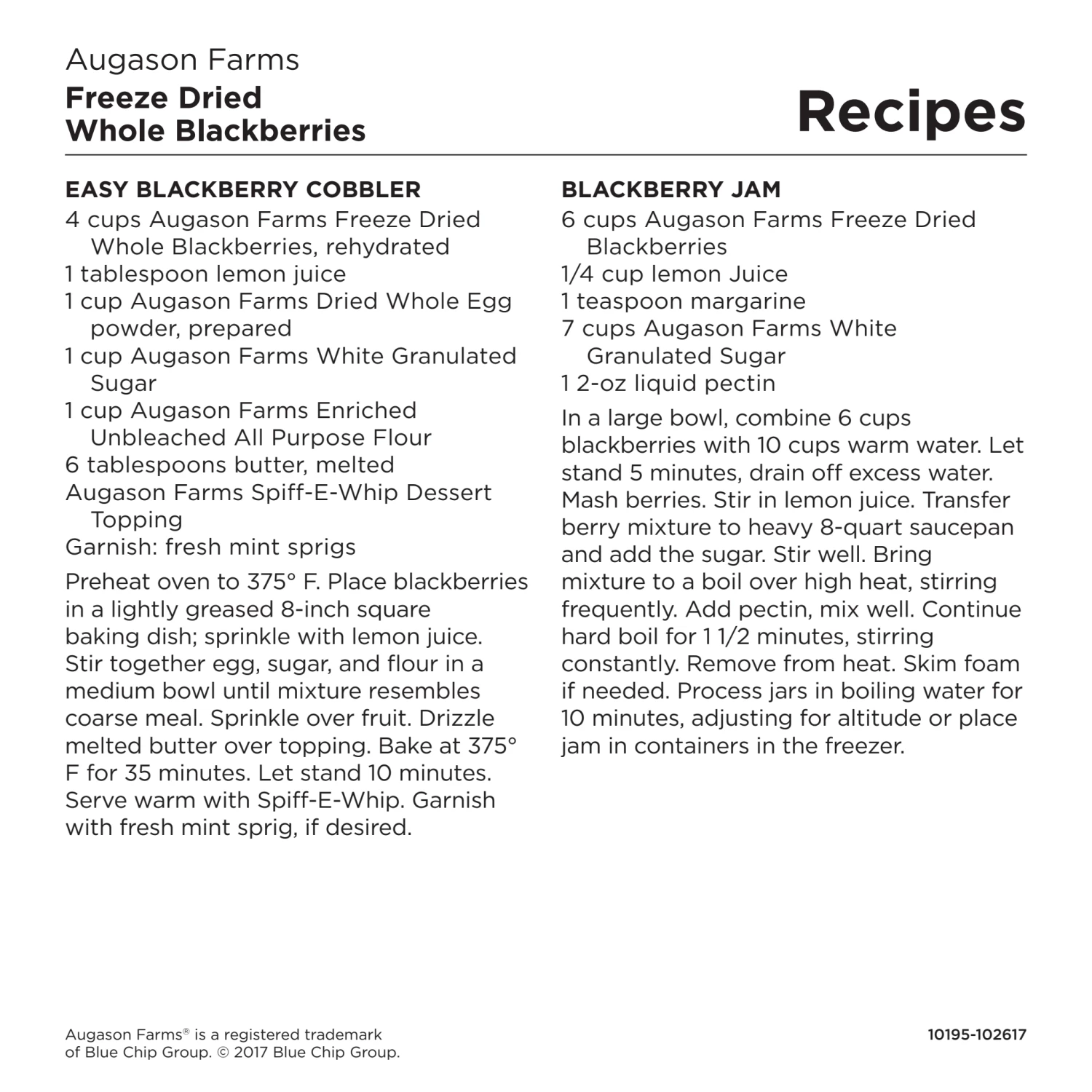 Augason Farms Freeze Dried Blackberries 9 Augason Farms Freeze Dried Blackberries