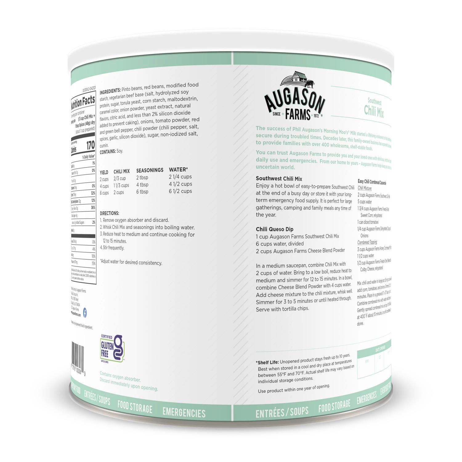 Food & Food Storage Augason Farms Southwest Chili Mix 2 Food & Food Storage Augason Farms Southwest Chili Mix